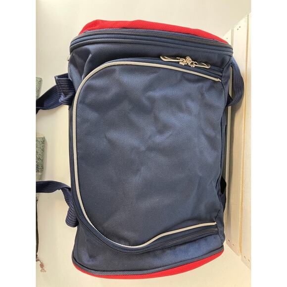 NAUTICA LARGE CANVAS, NAVY, RED DUFFLE BAG - Picture 6 of 14